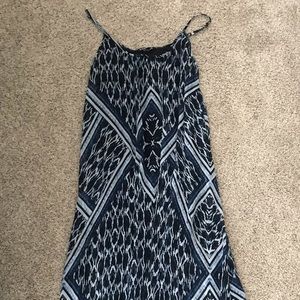 Express- Blue & Black Pattern Maxi Dress